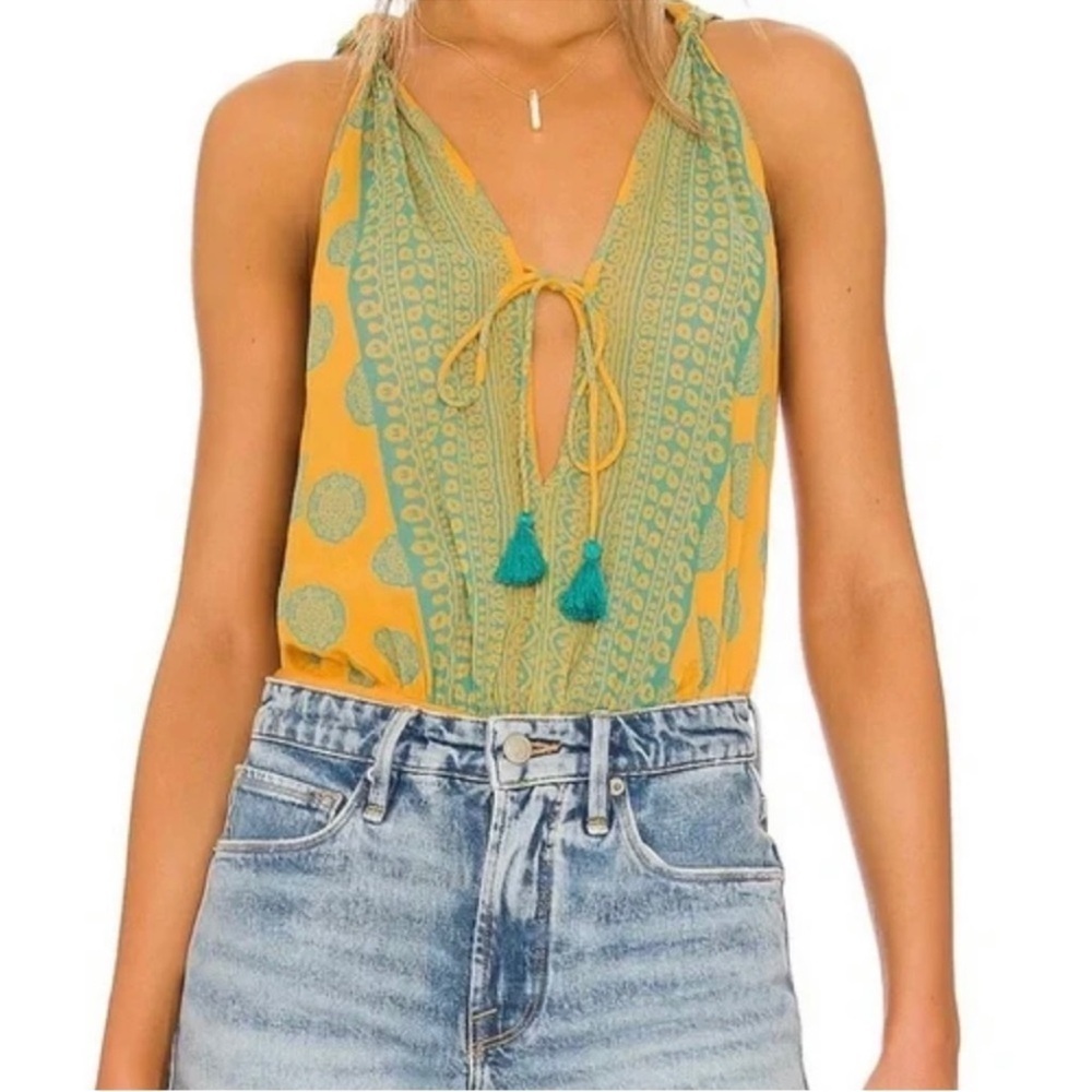 Free People Soul Of The Sun Bodysuit Size Large